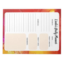 Oranje en gele marmer-laptop met dagelijkse taken