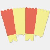 Oranje en gele popcorn bedankdoosjes (Ongevouwen)