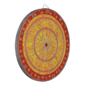 Oranje en gele Star Regulation Dart Board Dartbord (Voorkant Links)
