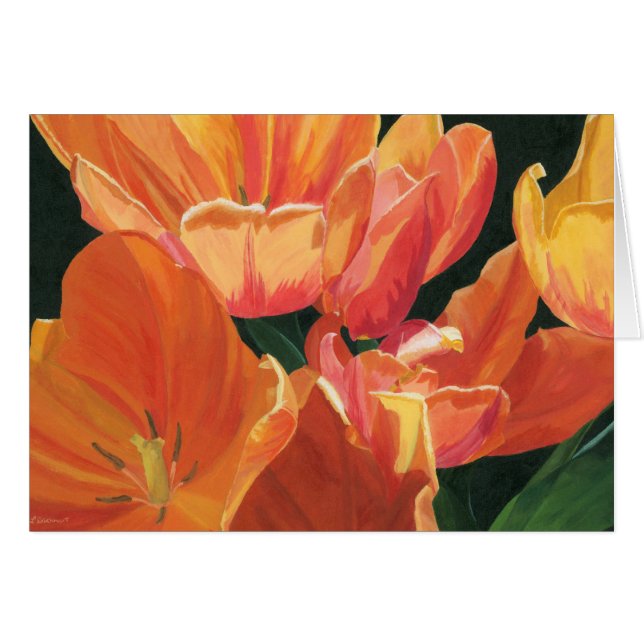 Oranje en gele tulpen (Voorkant Horizontaal)