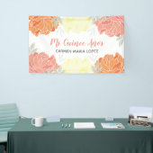 Oranje en gele volken Quinceanera Partij Spandoek (Beurs)