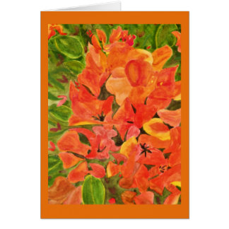 Oranje en gele Waterverf Bougainvillea