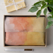 Oranje en gele Waterverf kunst Tissuepapier (Geschenk)