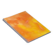 Oranje en gele Waterverf spiral notebook Notitieboek (Rechterzijde)