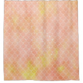 Oranje en gele Zeemeermin Douchegordijn (Voorkant)