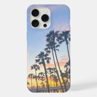 Oranje en Gele Zonsondergang Oceanside Californië iPhone 15 Pro Max Case