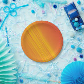 Oranje en gouden gele gradiëntontwerp papieren bordje (Feest)