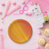 Oranje en gouden gele gradiëntontwerp papieren bordje (Feest)