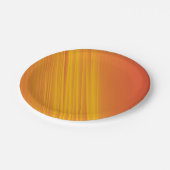 Oranje en gouden gele gradiëntontwerp papieren bordje (Gekanteld)