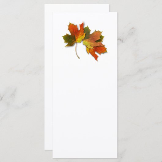 Oranje en gouden herfst (Voorkant / Achterkant)