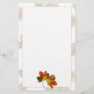 Oranje en gouden herfst briefpapier