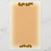 Oranje en gouden herfst briefpapier (Voorkant)