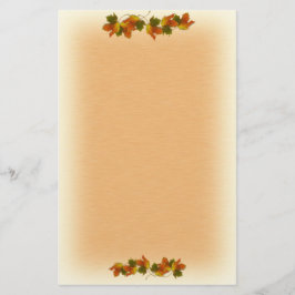 Oranje en gouden herfst briefpapier