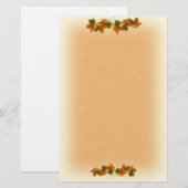 Oranje en gouden herfst briefpapier (Voorkant / Achterkant)