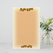 Oranje en gouden herfst briefpapier (Staand voorkant)