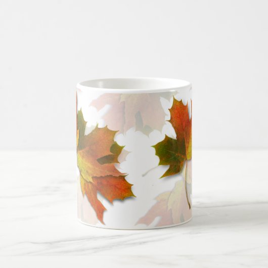 Oranje en gouden herfst koffiemok (Center)