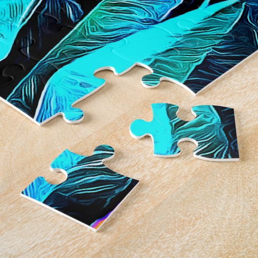 Oranje en gouden kunstTulpen Legpuzzel (Zijkant)