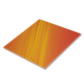 Oranje en gradiëntgeel ontwerp tegeltje (Zijkant)