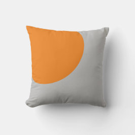 Oranje en grijs Abstract Sierkussen