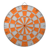 Oranje en grijs dartbord (Voorkant)