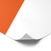 Oranje en grijs geometrisch Poster (Hoek)