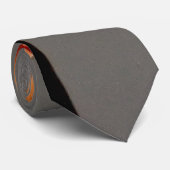 Oranje en grijs stropdas (Opgerold)