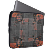 Oranje en grijze Crossroads Laptop Bag Sleeve (Voorkant Rechts)