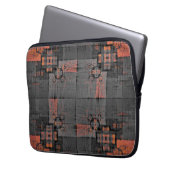 Oranje en grijze Crossroads Laptop Bag Sleeve (Voorkant Links)