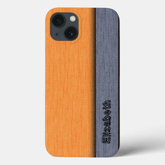 Oranje en grijze Moderne achtergrond Case-Mate iPhone Case (Achterkant)
