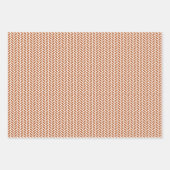 Oranje en grijze patronen verbrand inpakpapier vel (Voorkant)