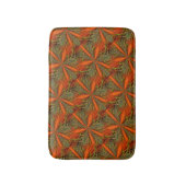 Oranje en groen Abstract patroon 2 Badmat (Voorkant Verticaal)