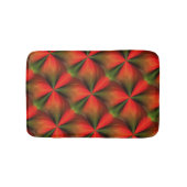 Oranje en groen Abstract patroon Badmat (Voorkant)