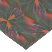 Oranje en groen Abstract patroon Korte Tafelloper (Hoek)