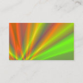 Oranje en groen licht Show fractal Art Visitekaartje (Achterkant)