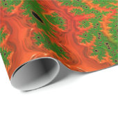 Oranje- en groenboek-Kaleidoscoop Cadeaupapier (Rol Hoek)