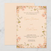 Oranje en groene bladeren van de boomgaard kaart (Voorkant / Achterkant)