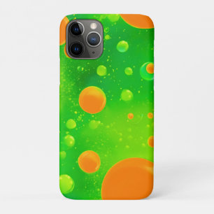 Oranje en groene bubbel Abstracte kunst Case-Mate iPhone Case