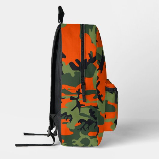 Oranje en groene camouflage, leger, leger bedrukte rugzak (Links)