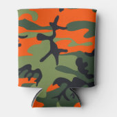 Oranje en groene camouflage, leger, leger blikjeskoeler (Voorkant)