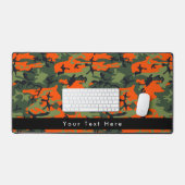 Oranje en groene camouflage, leger, leger bureaumat (Keyboard & Muis)