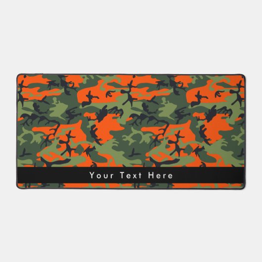 Oranje en groene camouflage, leger, leger bureaumat (Voorkant)