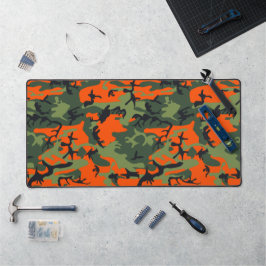 Oranje en groene camouflage, leger, leger bureaumat