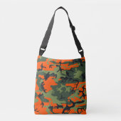 Oranje en groene camouflage, leger, leger crossbody tas (Voorkant)