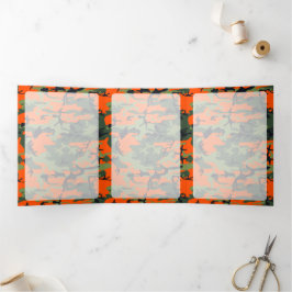 Oranje en groene camouflage, leger, leger drieluik kaart