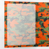 Oranje en groene camouflage, leger, leger drieluik kaart (Binnenzijde eerst)