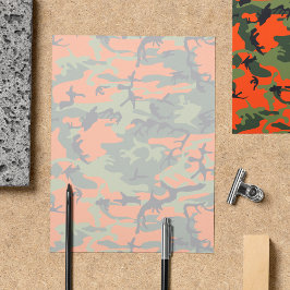 Oranje en groene camouflage, leger, leger flyer