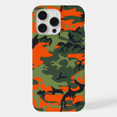 Oranje en groene camouflage, leger, leger iPhone hoesje (Achterkant)