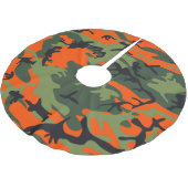Oranje en groene camouflage, leger, leger kerstboom rok (Gekanteld)