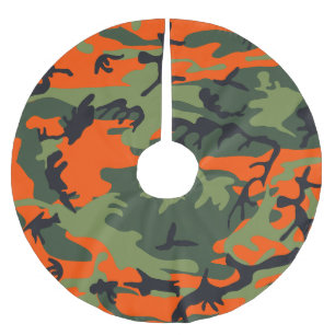 Oranje en groene camouflage, leger, leger kerstboom rok
