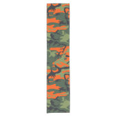 Oranje en groene camouflage, leger, leger korte tafelloper (Voorkant)